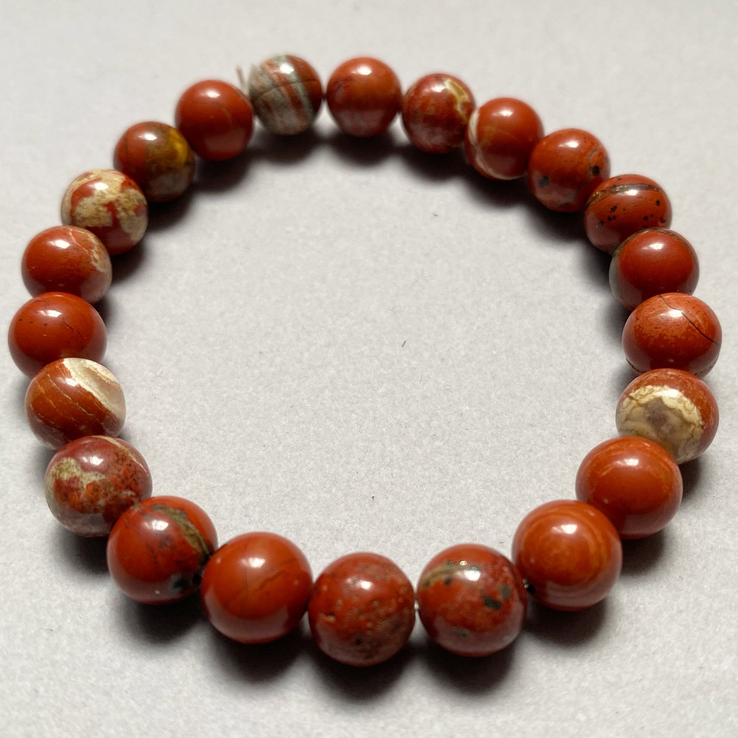 Pulsera Zodiaco Aries Jaspe Rojo
