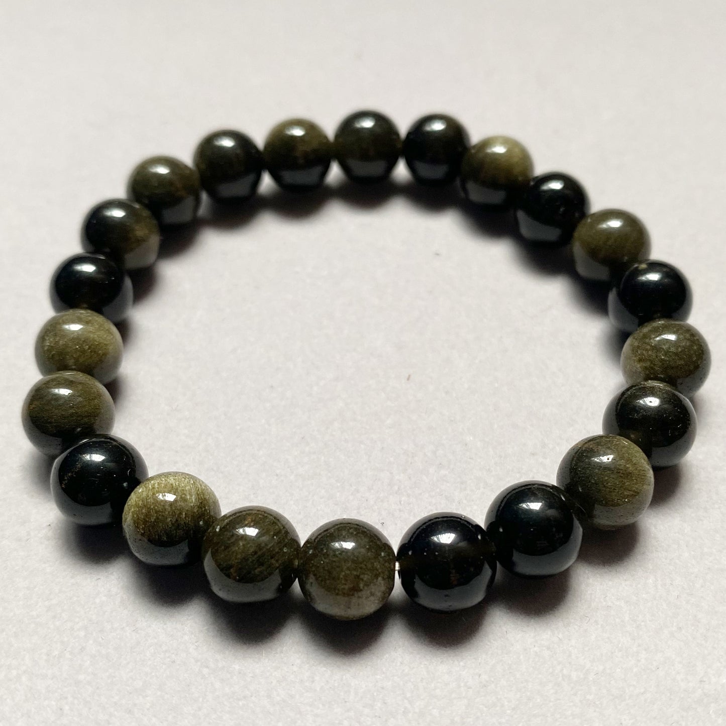 Pulsera Zodiaco Escorpio Obsidiana Dorada