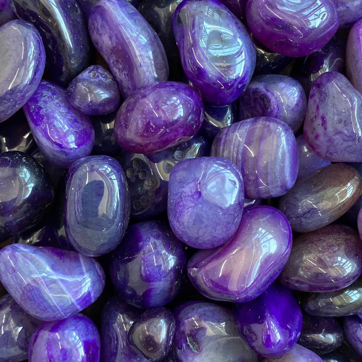 Ágata Natural Morada para Chakra Tercer Ojo